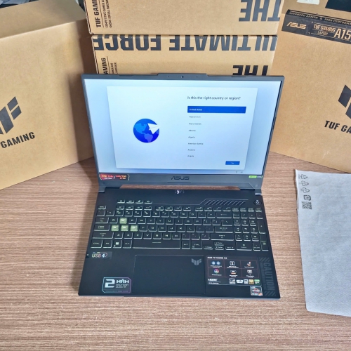 Laptop Asus TUF Gaming A15 FA507NU-LP070W (Ryzen 7-7735HS | 16GB | 1TB | RTX 4050 | 15.6inch FHD 144Hz | Win 11 | Xám)
