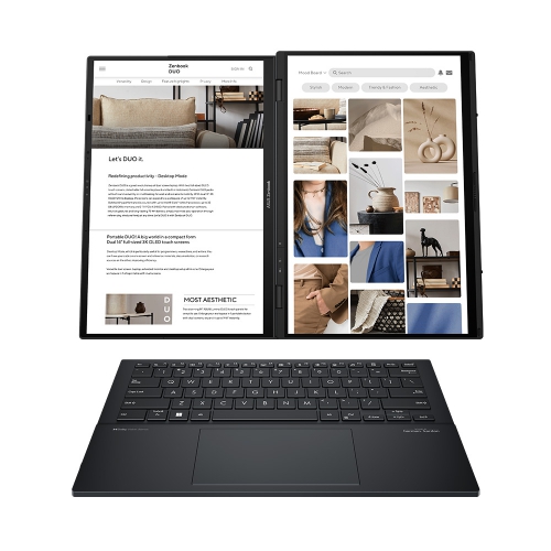 Laptop Asus ZenBook Duo OLED UX8406MA-PZ307W (Intel Core Ultra 7 155H | 16GB | 512GB | Intel Arc | 14 inch 3K 120Hz | Win 11 | Xám)